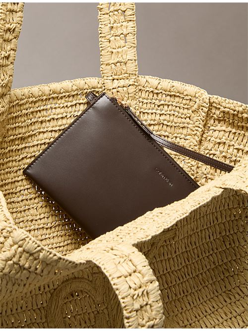 bold ck raffia medium tote CALVIN KLEIN | LV04F3447G0EI